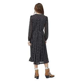 Pepe Jeans Pl952754 Långärmad Prickig Midi Klänning