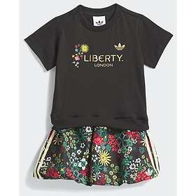 Adidas Originals Liberty London Kortærmet Kort Kjole Sort (Jr)