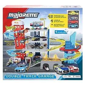 Majorette Garage Double Piste 4 Véhicules