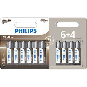 Philips Tech Alkaline AA LR6 10-pack