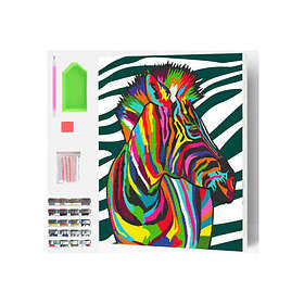 HOBBY2YOU Splat Planet Diamond Painting 30X40 Cm Zebras