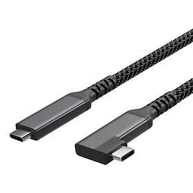 S-Conn FL31-75014 USB-C till USB-C 3.2 100W Pd 90-graders 1.0 m