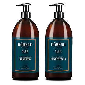 Noberu of Sweden No. 101 Sandalwood Daily Moisturizing Bundle Shampoo & Conditioner