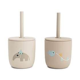 Done By Deer Celebration Sand Drinkware Set 2-pack