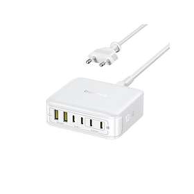 Baseus Enerfill Fh21 6932172698324 4X USB-C + 2X USB-A Vegglader 120W