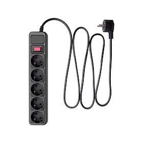 Akyga Ak-Sp-06B 5-Way Surge Protected Power Strip 3m AK-SP-06B