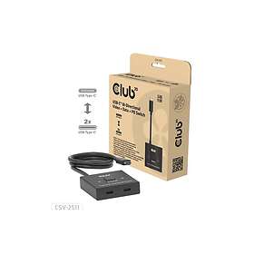 Club 3D CSV-2511 videoskifter tovejs + data + PD