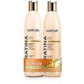 Kativa Keratin Kit Sjampo & Balsam Sett 355ml + 355ml
