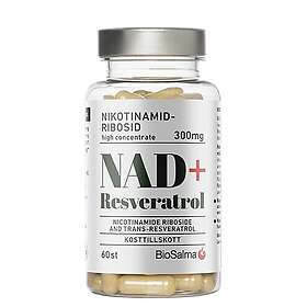 Biosalma NAD+ +Reservatrol 300mg 60 kapslar