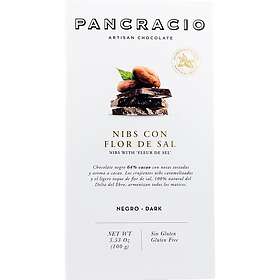 Pancracio Mörk Choklad Med Kakaonibs & Flingsalt 64% 100g