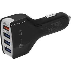 GT Premium Bil Laddare 5901646801301 4 X Usb Qualcomm Quick Charge 3.0 7A