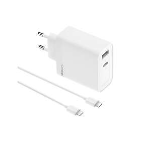 Realme SUPERVOOC Dobbelt Port GaN Adapter med Type-C Kabel 80W