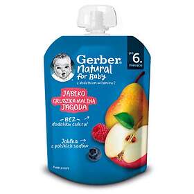 Gerber Baby Snacks Apple Pear Raspberry Berry 80g