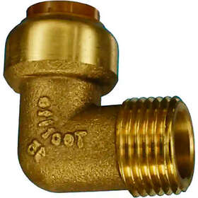 Tectite Classic Brass Elbow 90° 18mmx1/2"