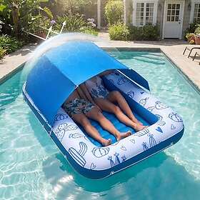 VEVOR Inflatable Float Pool Lounger 209x140 cm