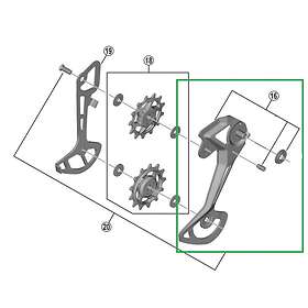Shimano Di2 XTR och Deore XT vevpartier