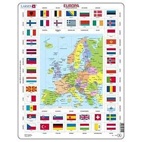 Larsen Europa Kartpuslespill 70 Biter