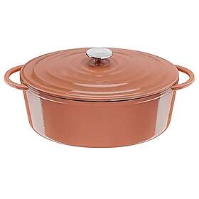 Tefal Terracotta Oval Casserole Dish 34x26cm 7.2L