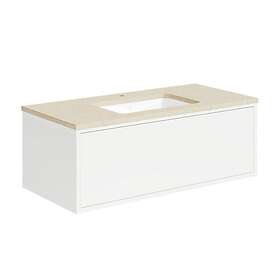 Gustavsberg Ducentic Vanity Cabinet 100cm Hvit (GB71DCVU10DHCC1100)