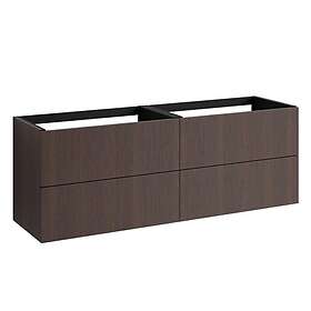 VikingBad Mie Rille Bathroom Sink 120cm Dark Oak (119565)
