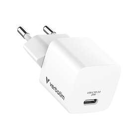 Verbatim Mini GaN Charger med USB-C Kabel 20W
