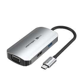 Vention TQAHB USB-C 1x USB-C + 1x VGA + 1x HDMI + 1x USB-A 0.15m Adapter
