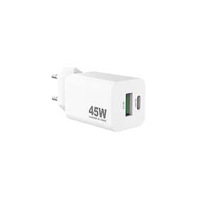 Sinox Pro SXP6045 USB-A+USB-C PD Vegglader 45W