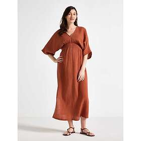 Lindex Mom Midi Klänning Bomullsgazé