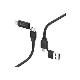 Hama 00201537 USB-C til Micro-USB Type B USB 2.0 1.5 m