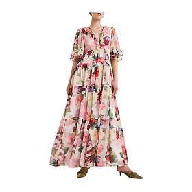 by Ti Mo Organza Ruffle Maxi Klänning