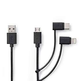 Nedis CCGL60620BK10 USB-A til Lightning 480 Mbps 1.0 m