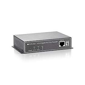 LevelOne POR-0222 Gigabit PoE Kedjebart 2 PoE Utgångar