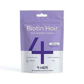 4Him & Her Biotin Hair 5000µg 180 tabletter