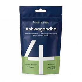 4Him & Her Ashwagandha & B-vitamins 90 kapslar