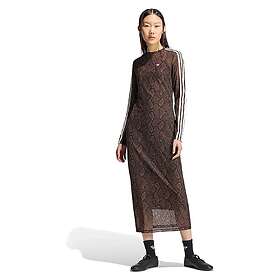 Adidas Originals Snake Print Långärmad Maxi Klänning