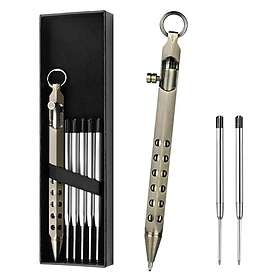 Auauy Bolt Action-Penna Retro Retractable Metal Pen
