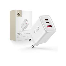 Tech-Protect NCA65W-GAN 3-Ports GaN AC Laddare 65W
