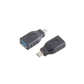 S-Conn 13-30008 Adapter USB 3.1 Tyyp C Naaras liitin USB 3.0 Tyyp A Naaras