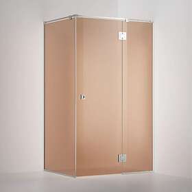 INR Dusjram ARC 15 Tilpasset Krom / Bronze Glass