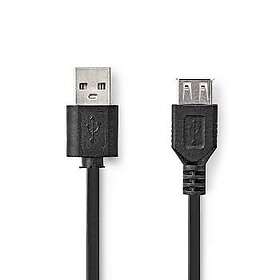 Nedis CCGB60010BK02 USB-A to USB-A USB 2.0 480 Mbps 0.20 m