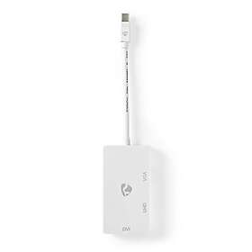 Nedis CCGB37466WT02 Mini DisplayPort till DVI-D 24+1-Pin Hona / HDMI(tm) Utgång / VGA Hona 15p 4K@60Hz