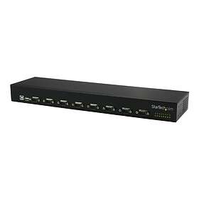 StarTech.com ICUSB23208FD USB till Seriell Hub 8 Port Com Port Retention Rack Mount Daisy Chainable Ftdi Usb till Rs232 Hub