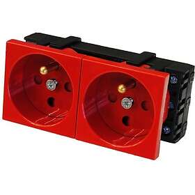 Fibrain XB-45PU00D-02-K Modulkontakt 2-vägs Jordad XB-45PU00D-02-K