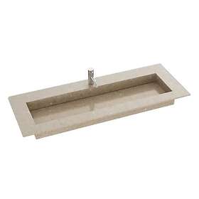 Dansani Inzo Angular Måltilpasset Servant Silestone Coral Clay 45.5cm 220-240cm 