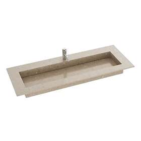 Dansani Inzo Angular Måltilpasset Servant Silestone Coral Clay 45.5cm 200-219cm 