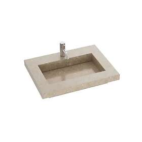 Dansani Inzo Angular Måltilpasset Servant Silestone Coral Clay 60-79cm 338806419
