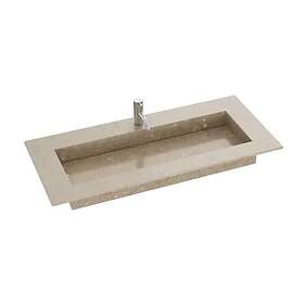 Dansani Inzo Angular Måltilpasset Servant Silestone Coral Clay 100-119cm 3388104