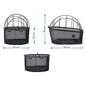 BRN Dog Bicycle Basket Rear