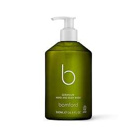 Bamford Geranium Hand and Body Wash Geranium Pepparmint Eucalyptus Krämig Kroppstvätt 500ml