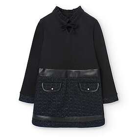 Boboli Combined Long Sleeve Dress